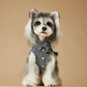 Vintage distressed plaid vest for dogs (Shirt Not Included)