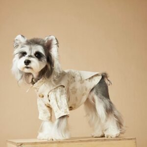 Dapper Dog Suit Set - British Floral Print & Charming Style