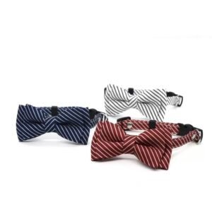 Minimalist Striped Bow Tie