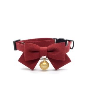 Minimalist Solid Color Bow with Bell